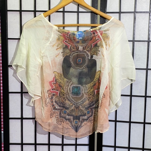 Cleo Semi Sheer Top Size S - Picture 4 of 5